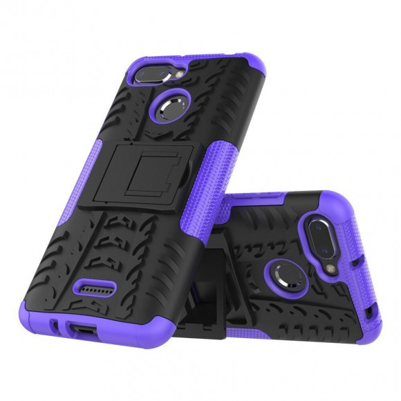 Чехол Hybrid Armor для Xiaomi Redmi 6 (черный + фиолетовый) Чехол Hybrid Armor для Xiaomi Redmi 6 (черный + фиолетовый)