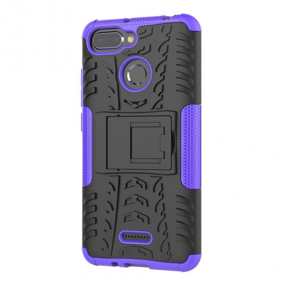 Чехол Hybrid Armor для Xiaomi Redmi 6 (черный + фиолетовый) Чехол Hybrid Armor для Xiaomi Redmi 6 (черный + фиолетовый)