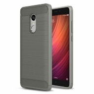 Чехол-накладка Carbon Fibre для Xiaomi Redmi Note 4 / 4X (серый)