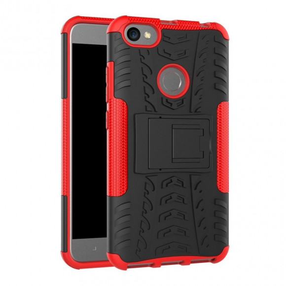 Чехол Hybrid Armor для Xiaomi Redmi Note 5A / 5A Prime (черный + красный)
