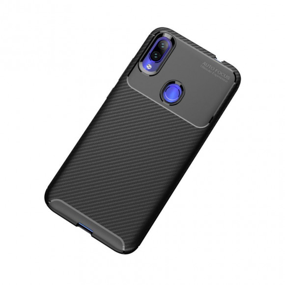 Чехол-накладка Resistant Carbon для Xiaomi Redmi Note 7 / Note 7 Pro (черный)