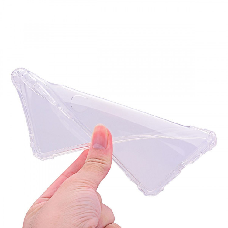 Силиконовый чехол с усиленными бортиками для Xiaomi Mi Mix 2s (прозрачный)