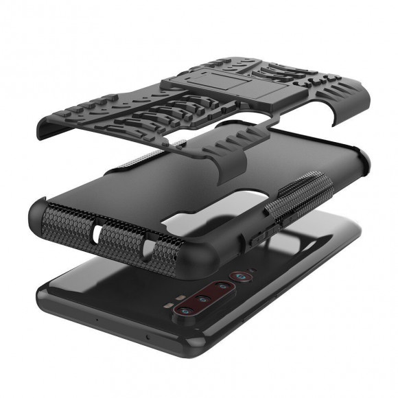 Чехол Hybrid Armor для Xiaomi Mi Note 10 / Mi Note 10 Pro / Mi CC9 Pro (черный) Чехол Hybrid Armor для Xiaomi Mi Note 10 / Mi Note 10 Pro / Mi CC9 Pro (черный)