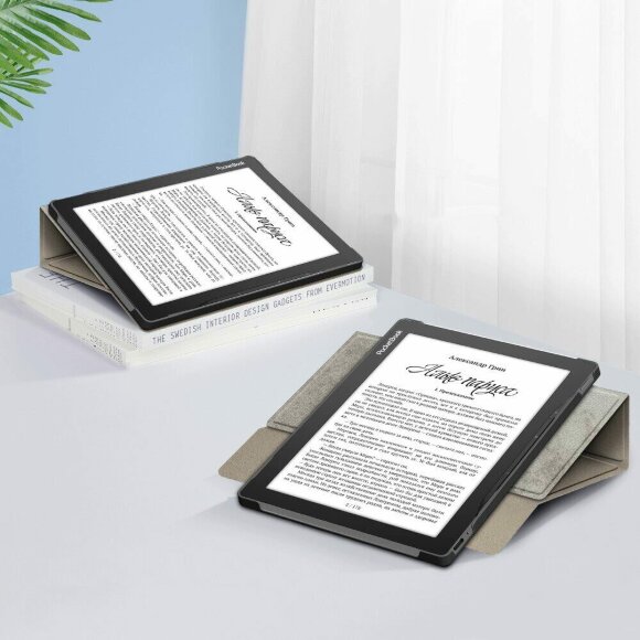 Поворотный чехол для PocketBook 970 (серый)