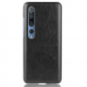 Кожаная накладка-чехол для Xiaomi Mi 10 / Mi 10 Pro (черный)