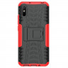 Чехол Hybrid Armor для Xiaomi Redmi 9A (черный + красный)