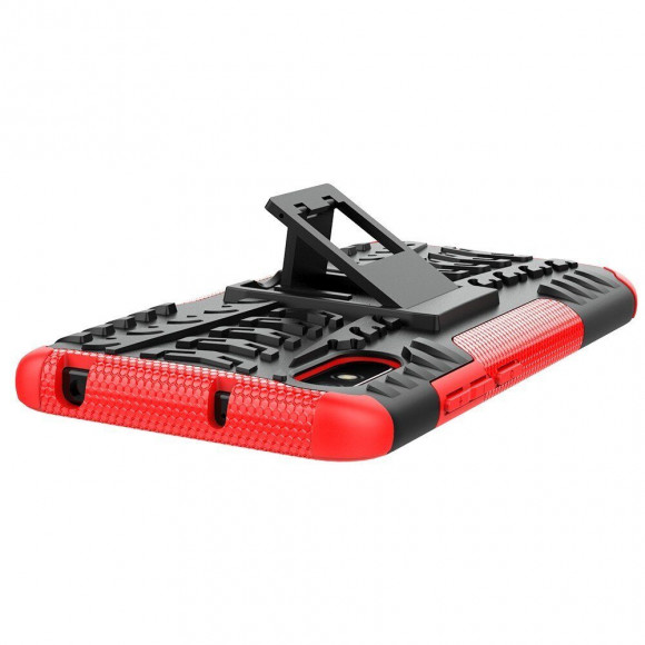 Чехол Hybrid Armor для Xiaomi Redmi 9A (черный + красный) Чехол Hybrid Armor для Xiaomi Redmi 9A (черный + красный)