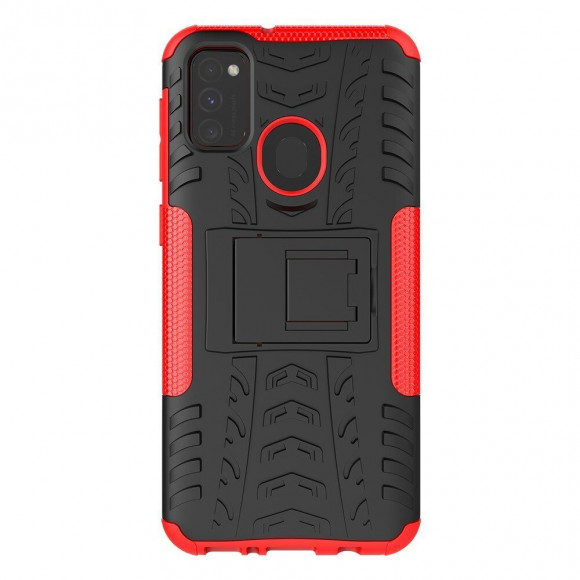 Чехол Hybrid Armor для Samsung Galaxy M30s / Galaxy M21 (черный + красный)