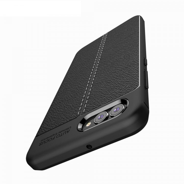 Чехол-накладка Litchi Grain для Huawei Nova 2s (черный)