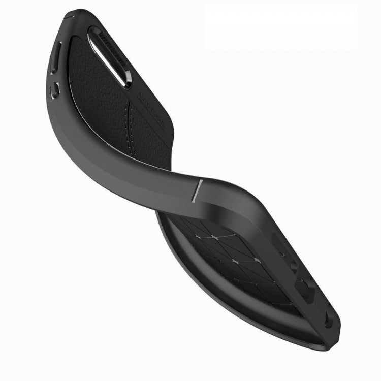 Чехол-накладка Litchi Grain для Huawei Nova 2s (черный)