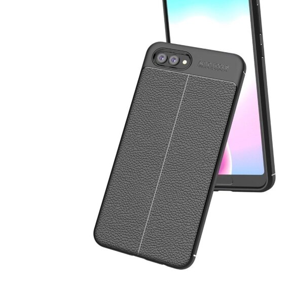 Чехол-накладка Litchi Grain для Huawei Nova 2s (черный) Чехол-накладка Litchi Grain для Huawei Nova 2s (черный)