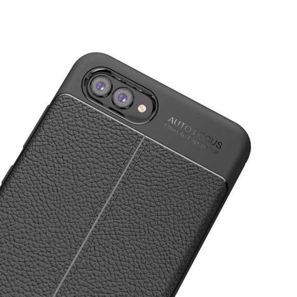 Чехол-накладка Litchi Grain для Huawei Nova 2s (черный) Чехол-накладка Litchi Grain для Huawei Nova 2s (черный)