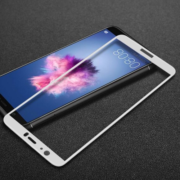 Защитное стекло 3D для Huawei P Smart / Enjoy 7S (белый)