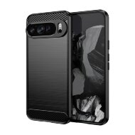 Чехол-накладка Carbon Fibre для Google Pixel 9 Pro XL (черный)