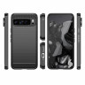 Чехол-накладка Carbon Fibre для Google Pixel 9 Pro XL (черный)