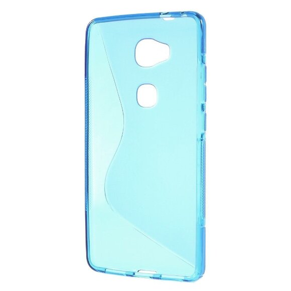 Нескользящий чехол для Huawei Honor 5X (голубой) Нескользящий чехол для Huawei Honor 5X (голубой)
