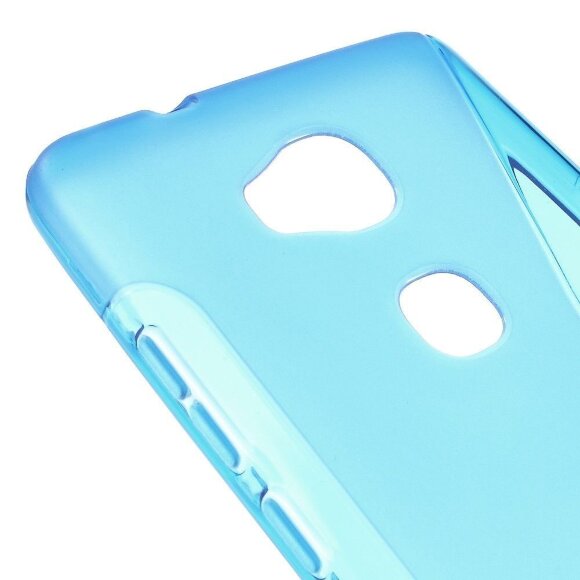 Нескользящий чехол для Huawei Honor 5X (голубой) Нескользящий чехол для Huawei Honor 5X (голубой)