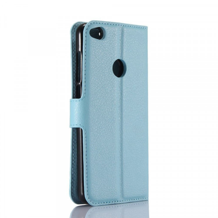 Чехол для Huawei Honor 8 lite с визитницей (голубой)