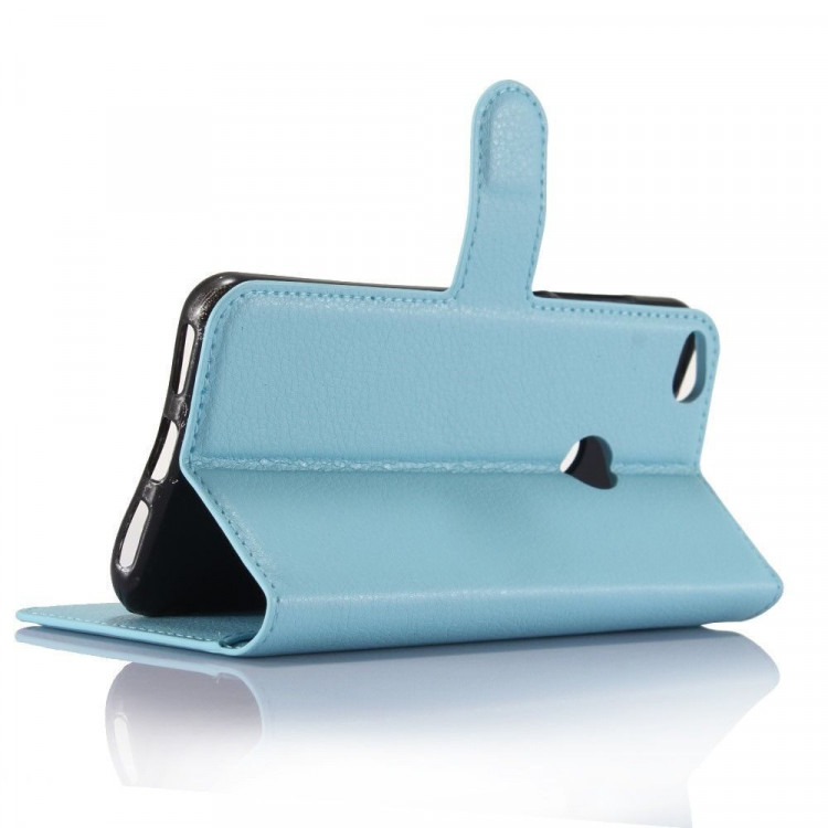 Чехол для Huawei Honor 8 lite с визитницей (голубой)