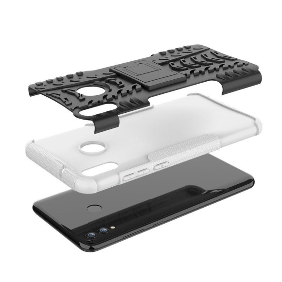 Чехол Hybrid Armor для Huawei Honor 8X Max (черный + белый) Чехол Hybrid Armor для Huawei Honor 8X Max (черный + белый)