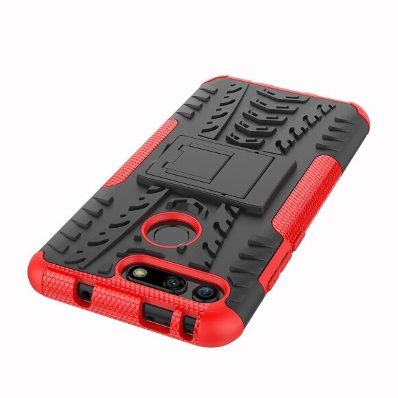 Чехол Hybrid Armor для Huawei Honor View 20 (черный + красный) Чехол Hybrid Armor для Huawei Honor View 20 (черный + красный)