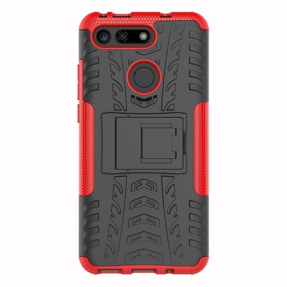 Чехол Hybrid Armor для Huawei Honor View 20 (черный + красный) Чехол Hybrid Armor для Huawei Honor View 20 (черный + красный)