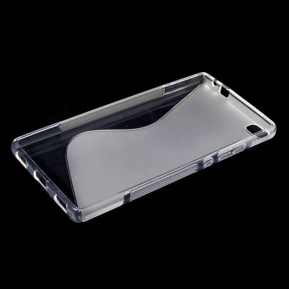 Нескользящий чехол для Huawei P8 (прозрачный)