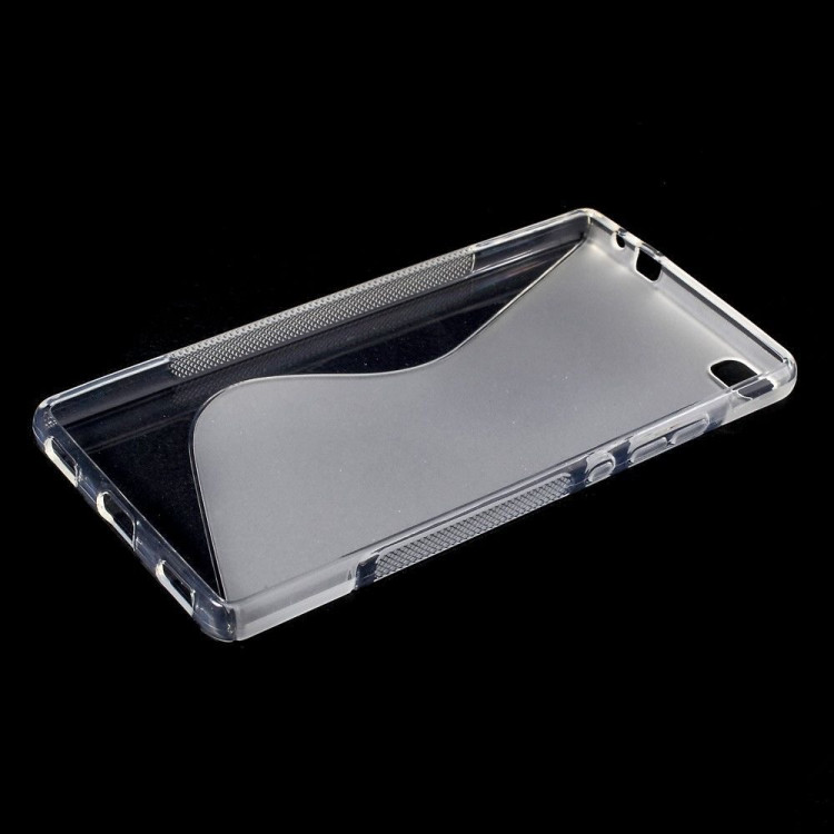 Нескользящий чехол для Huawei P8 (прозрачный)