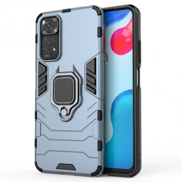 Чехол Armor Ring Holder для Xiaomi Redmi Note 11 / Redmi Note 11S (темно-синий) Чехол Armor Ring Holder для Xiaomi Redmi Note 11 / Redmi Note 11S (темно-синий)