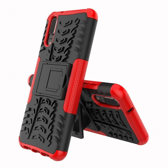 Чехол Hybrid Armor для Huawei P20 (черный + красный) Чехол Hybrid Armor для Huawei P20 (черный + красный)