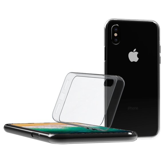 Силиконовый TPU чехол для iPhone X / ХS (прозрачный) Силиконовый TPU чехол для iPhone X / ХS (прозрачный)