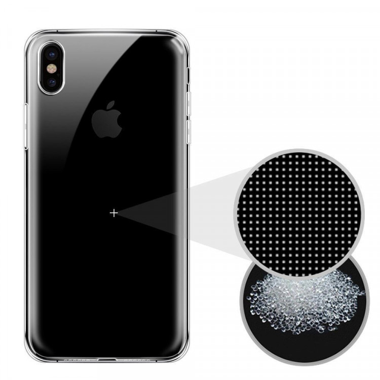 Силиконовый TPU чехол для iPhone X / ХS (прозрачный)