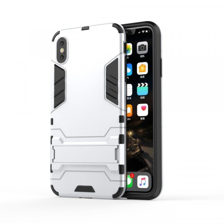 Чехол Duty Armor для iPhone XS (серебряный)