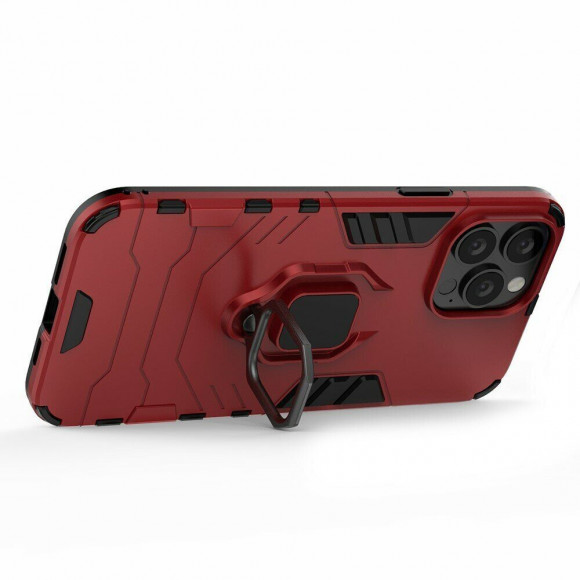 Чехол Armor Ring Holder для iPhone 13 Pro Max (красный)