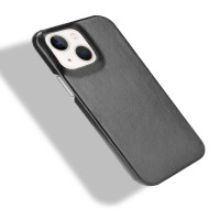 Кожаная накладка-чехол для iPhone 13 mini (черный)