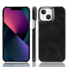 Кожаная накладка-чехол для iPhone 13 mini (черный)