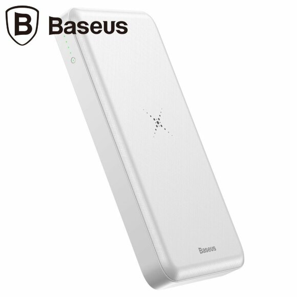 Беспроводной внешний аккумулятор Baseus 10000 mAh (белый) Беспроводной внешний аккумулятор Baseus 10000 mAh (белый)