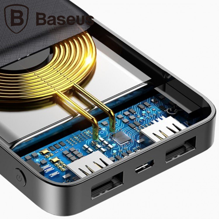 Беспроводной внешний аккумулятор Baseus 10000 mAh (белый)