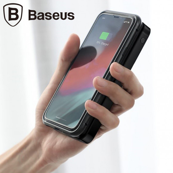 Беспроводной внешний аккумулятор Baseus 10000 mAh (белый) Беспроводной внешний аккумулятор Baseus 10000 mAh (белый)