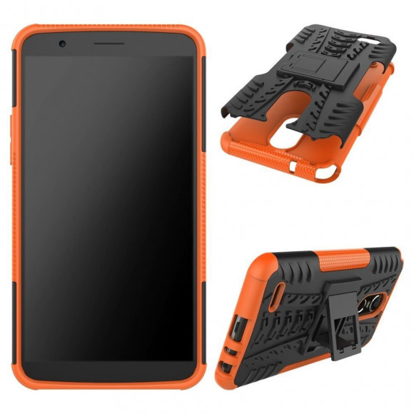 Чехол Hybrid Armor для LG Stylus 3 M400DY (черный + оранжевый) Чехол Hybrid Armor для LG Stylus 3 M400DY (черный + оранжевый)