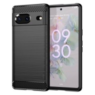 Чехол-накладка Carbon Fibre для Google Pixel 7 (черный) Чехол-накладка Carbon Fibre для Google Pixel 7 (черный)