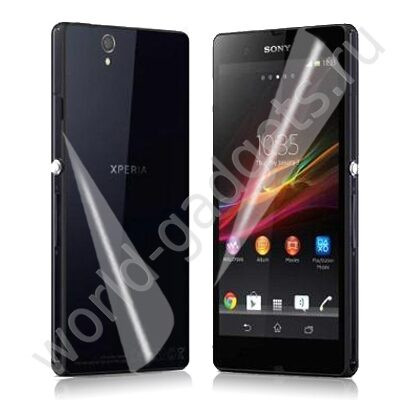 Защитная пленка (2 в 1 перед + зад) для Sony Xperia Z
