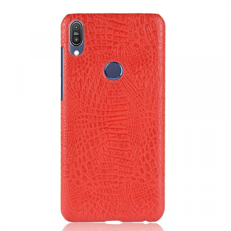 Чехол Crocodile Texture для Asus Zenfone Max Pro (M1) ZB601KL / ZB602KL (красный)