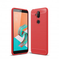 Чехол-накладка Carbon Fibre для Asus Zenfone 5 Lite ZC600KL (красный) Чехол-накладка Carbon Fibre для Asus Zenfone 5 Lite ZC600KL (красный)