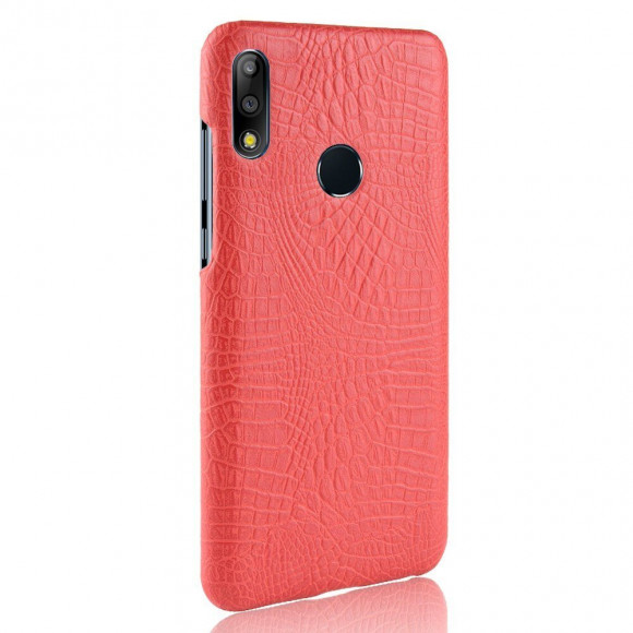 Чехол Crocodile Texture для Asus Zenfone Max Pro (M2) ZB631KL (красный)