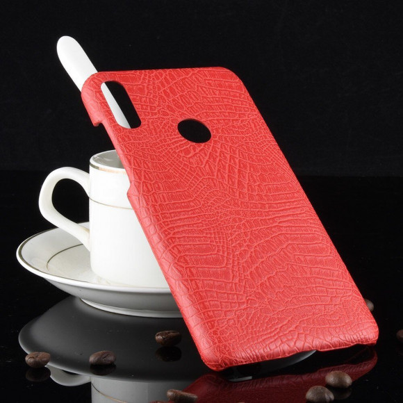 Чехол Crocodile Texture для Asus Zenfone Max Pro (M2) ZB631KL (красный)