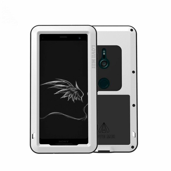 Гибридный чехол LOVE MEI для Sony Xperia XZ3 (белый)