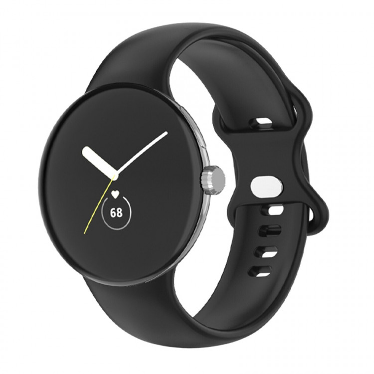 Силиконовый ремешок для Google Pixel Watch - Size Small (черный)