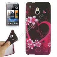 Мягкий пластиковый чехол Heart-shaped для HTC One Mini / M4 Мягкий пластиковый чехол Heart-shaped для HTC One Mini / M4
