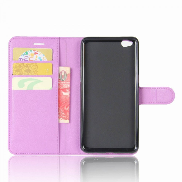 Чехол с визитницей для ZTE Nubia N2 (фиолетовый)